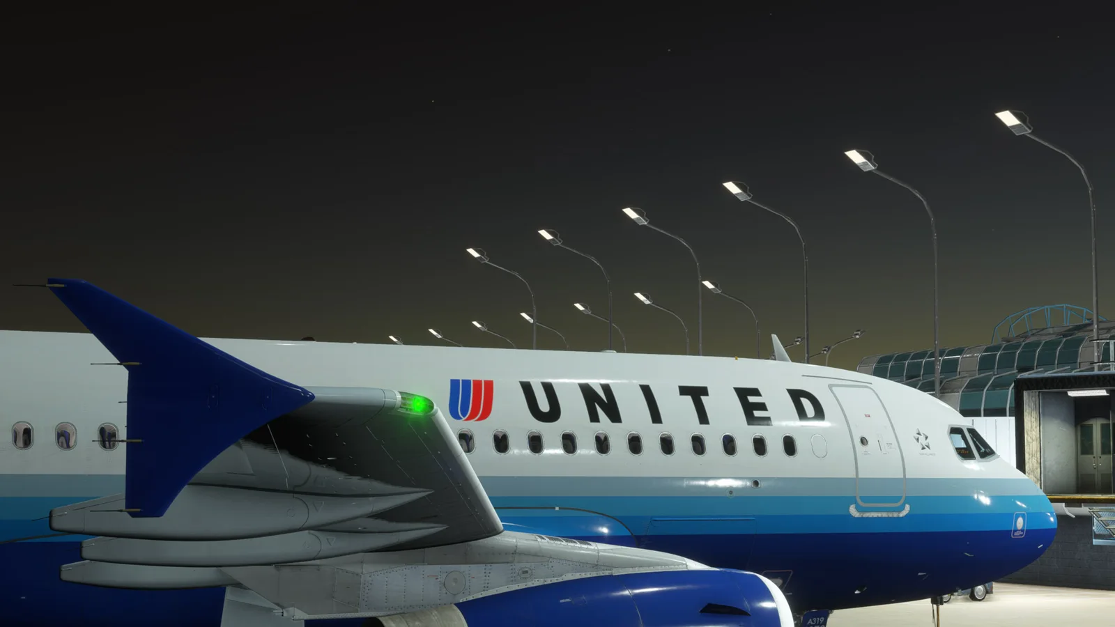 Airbus A320 United Blue Tulip (N873UA) Fictional — Gallery 20