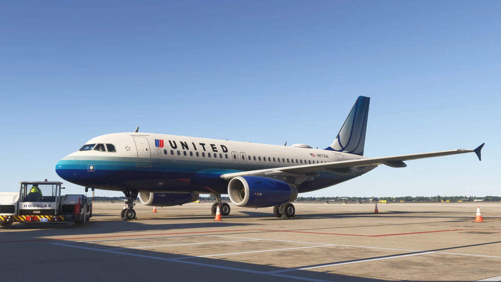 Airbus A320 United Blue Tulip (N873UA) Fictional — Gallery 27