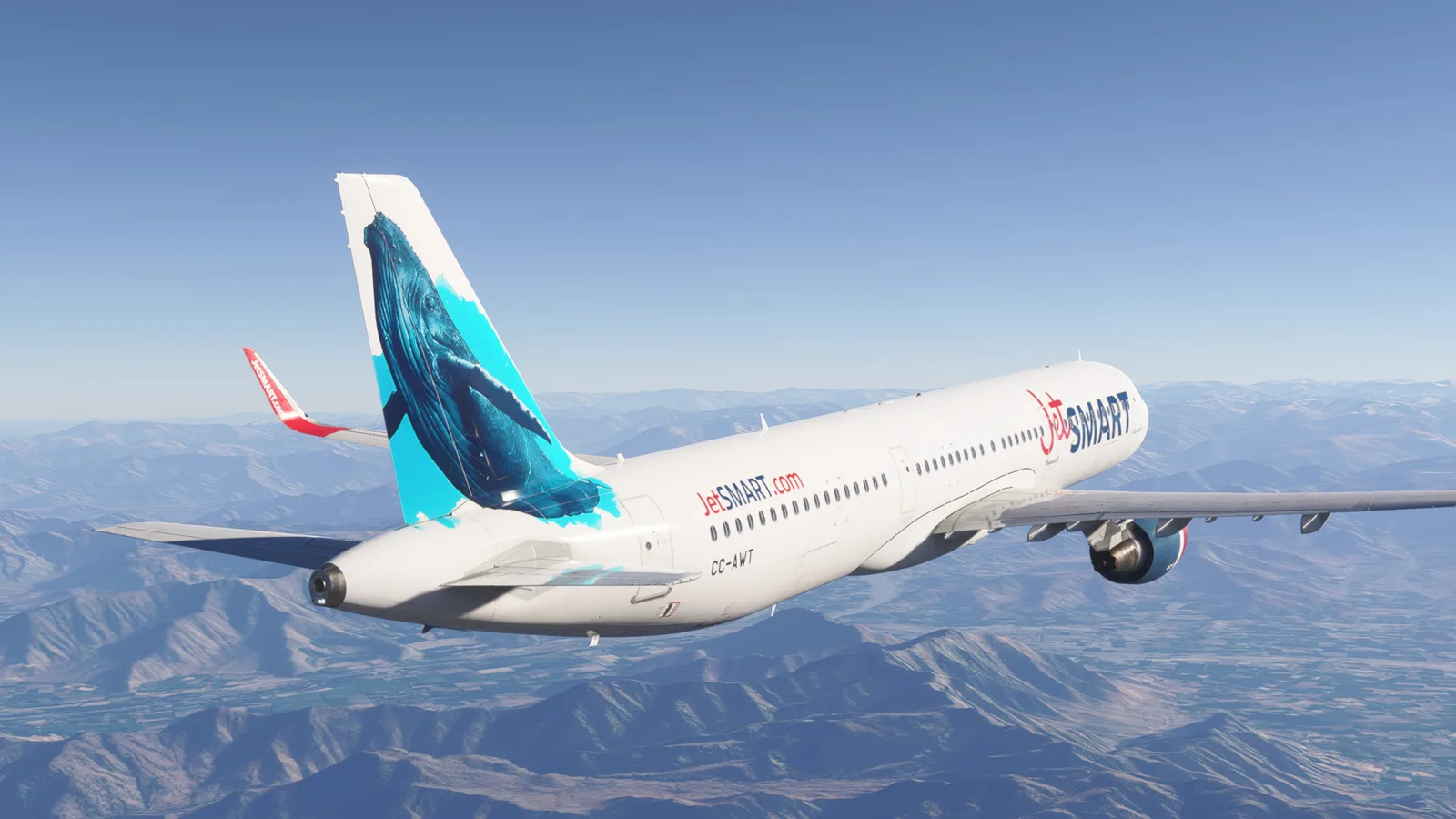 Airbus A321 JetSMART CC-AWT Ballena Jorobada (CFM)