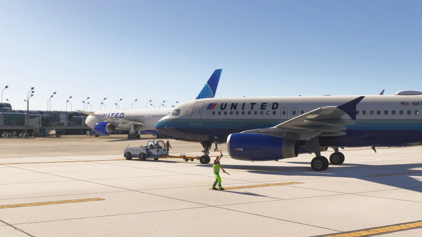 Airbus A320 United Blue Tulip (N873UA) Fictional — Gallery 16
