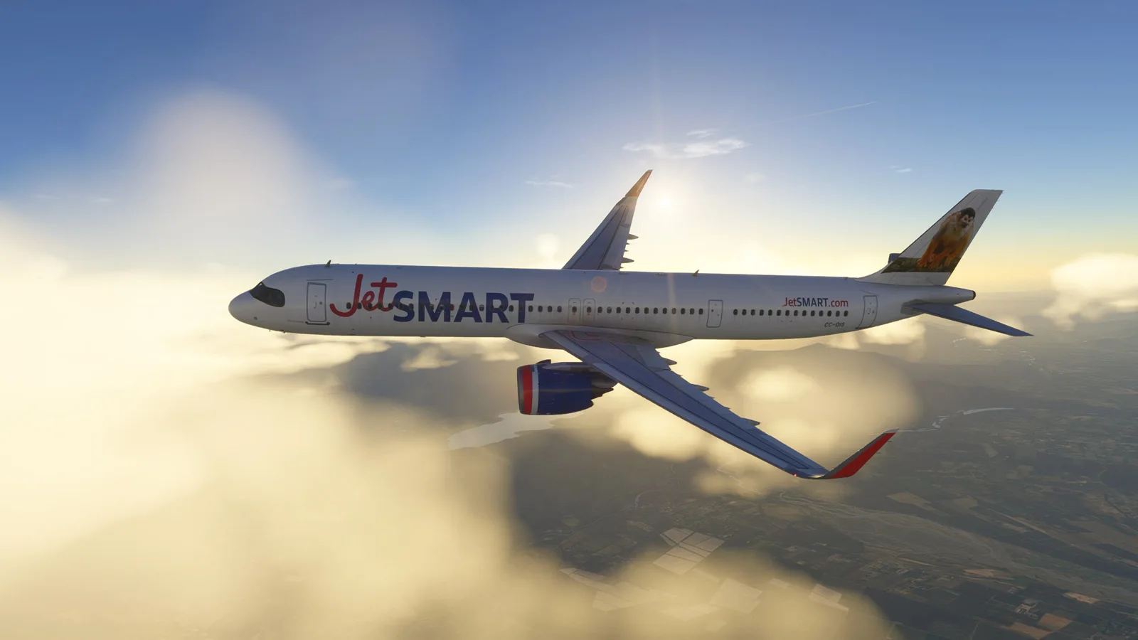 Airbus A321neo JetSMART (CC-DIS) "Mono Ardilla" (engines P&W)
