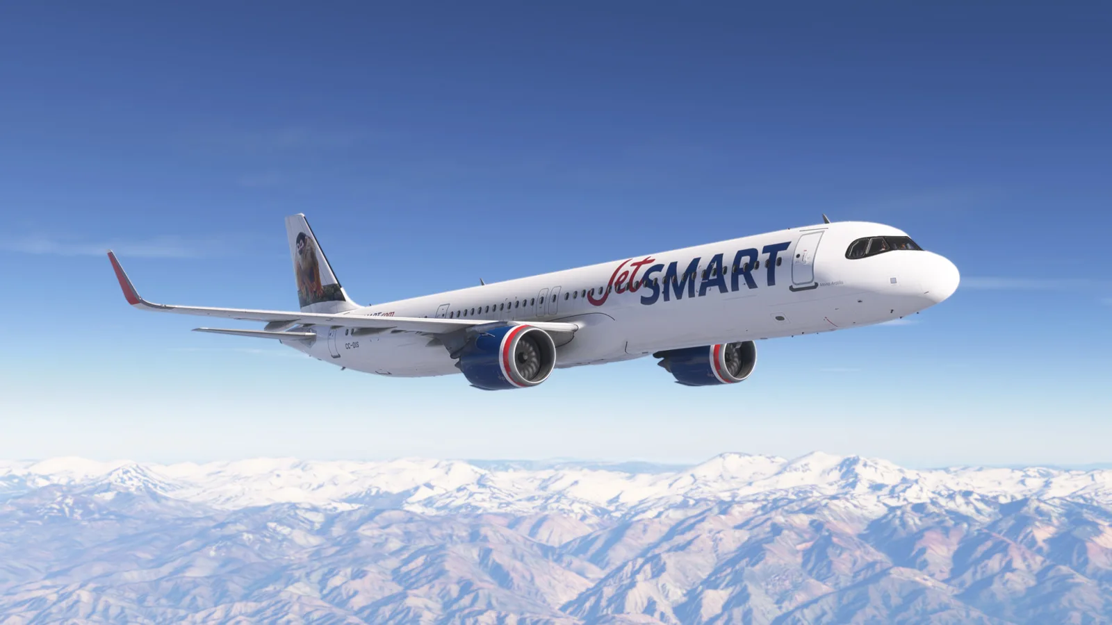 Airbus A321neo JetSMART (CC-DIS) Mono Ardilla