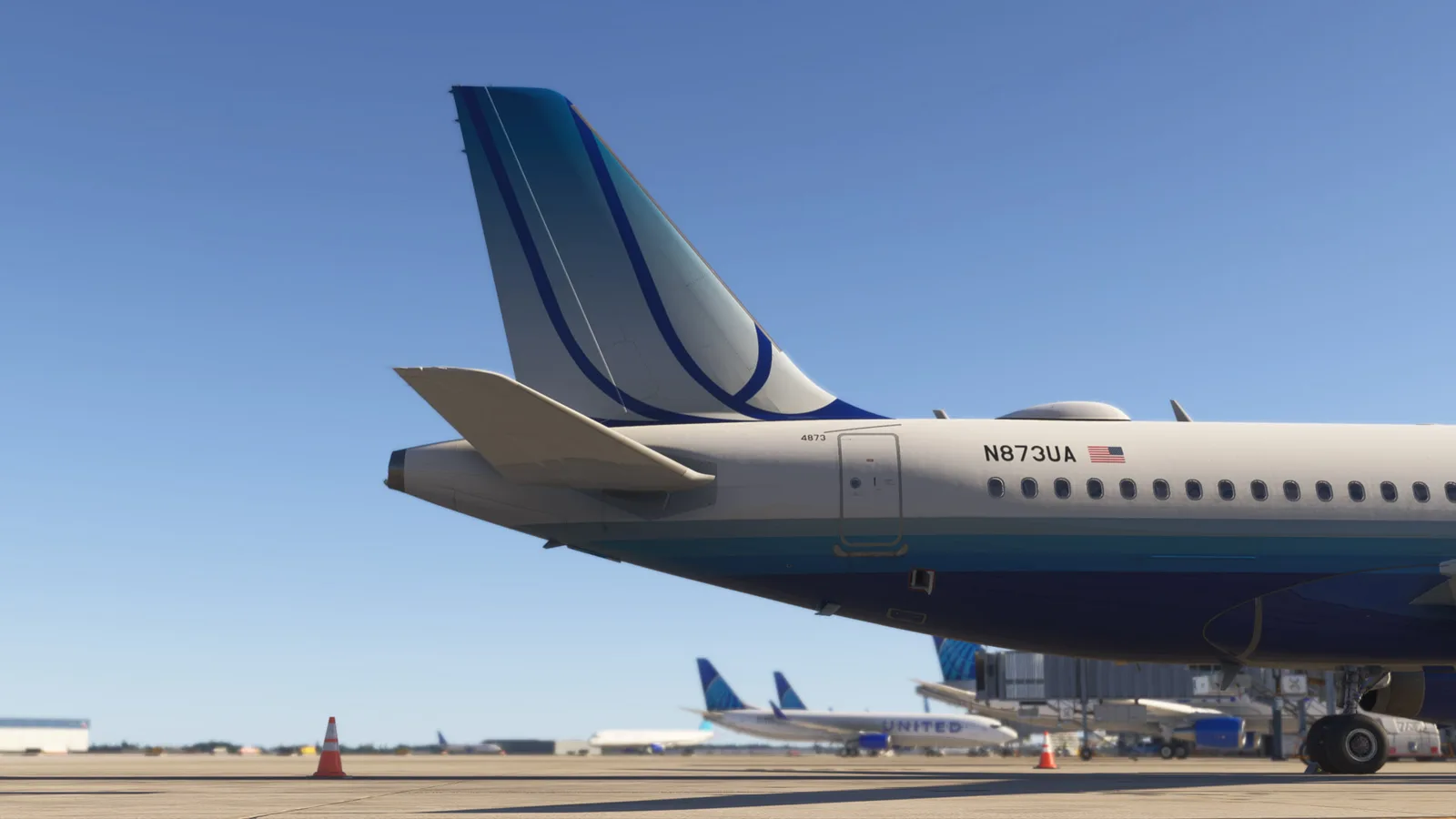 Airbus A320 United Blue Tulip (N873UA) Fictional — Gallery 12