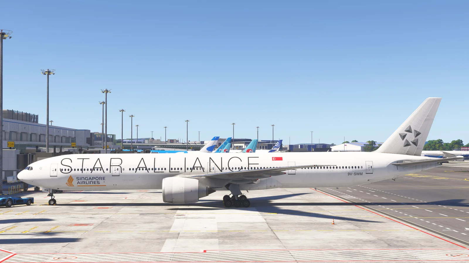 Boeing 777-300ER Singapore Airlines Star Alliance (9V-SWM) — Gallery 3