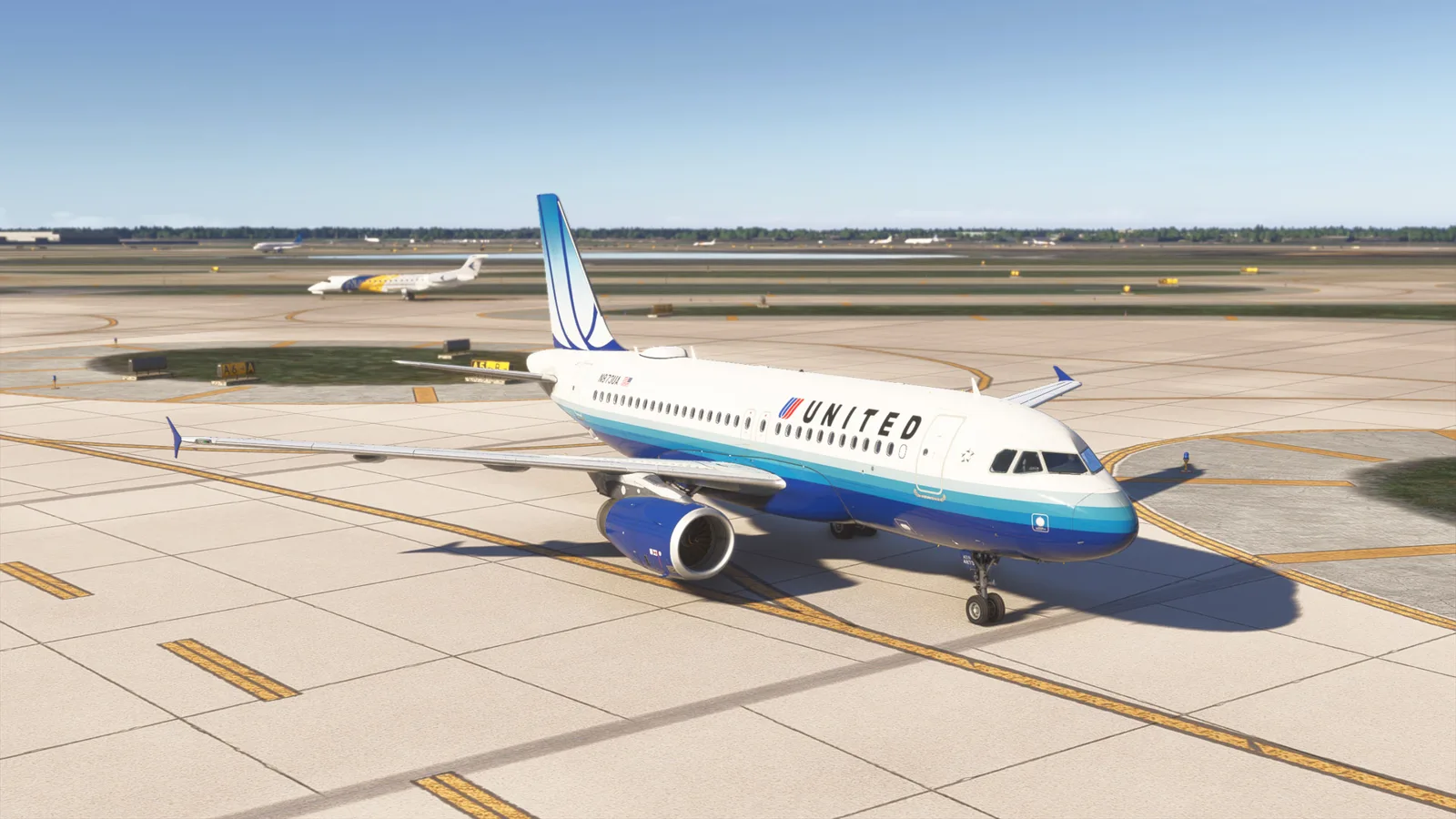 Airbus A320 United Blue Tulip (N873UA) Fictional — Gallery 21