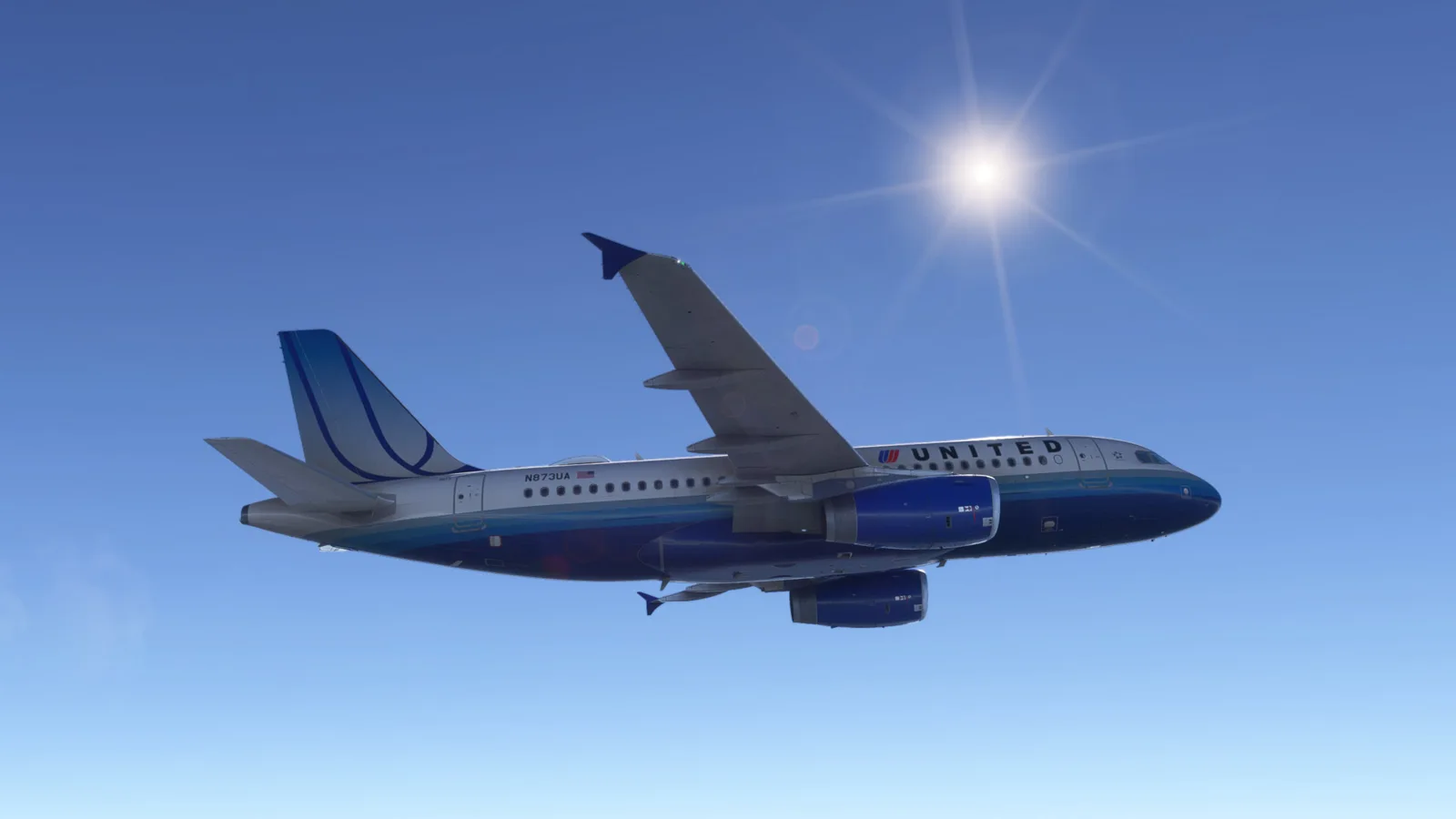 Airbus A320 United Blue Tulip (N873UA) Fictional — Gallery 13
