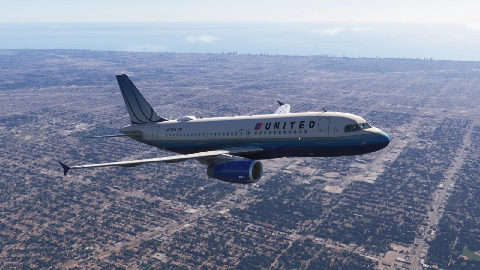 Airbus A320 United Blue Tulip (N873UA) Fictional — Gallery 19