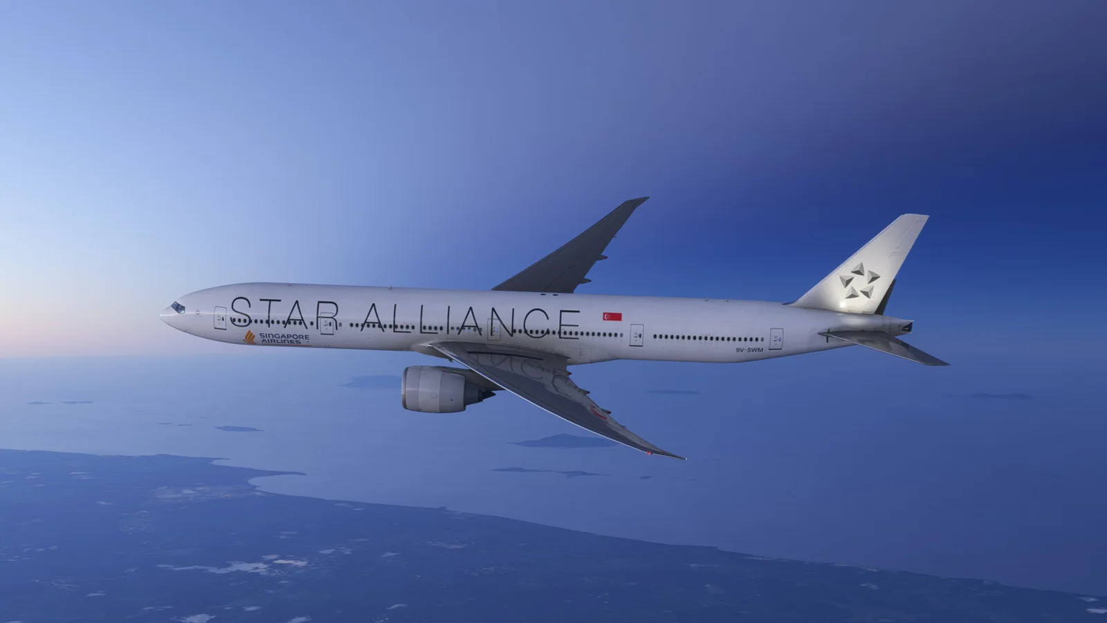 Boeing 777-300ER Singapore Airlines Star Alliance (9V-SWM)