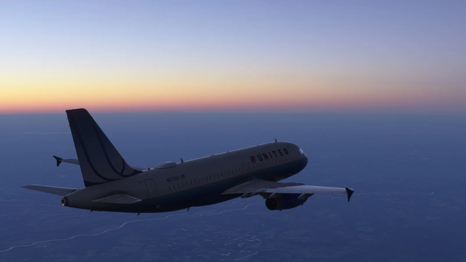 Airbus A320 United Blue Tulip (N873UA) Fictional — Gallery 9