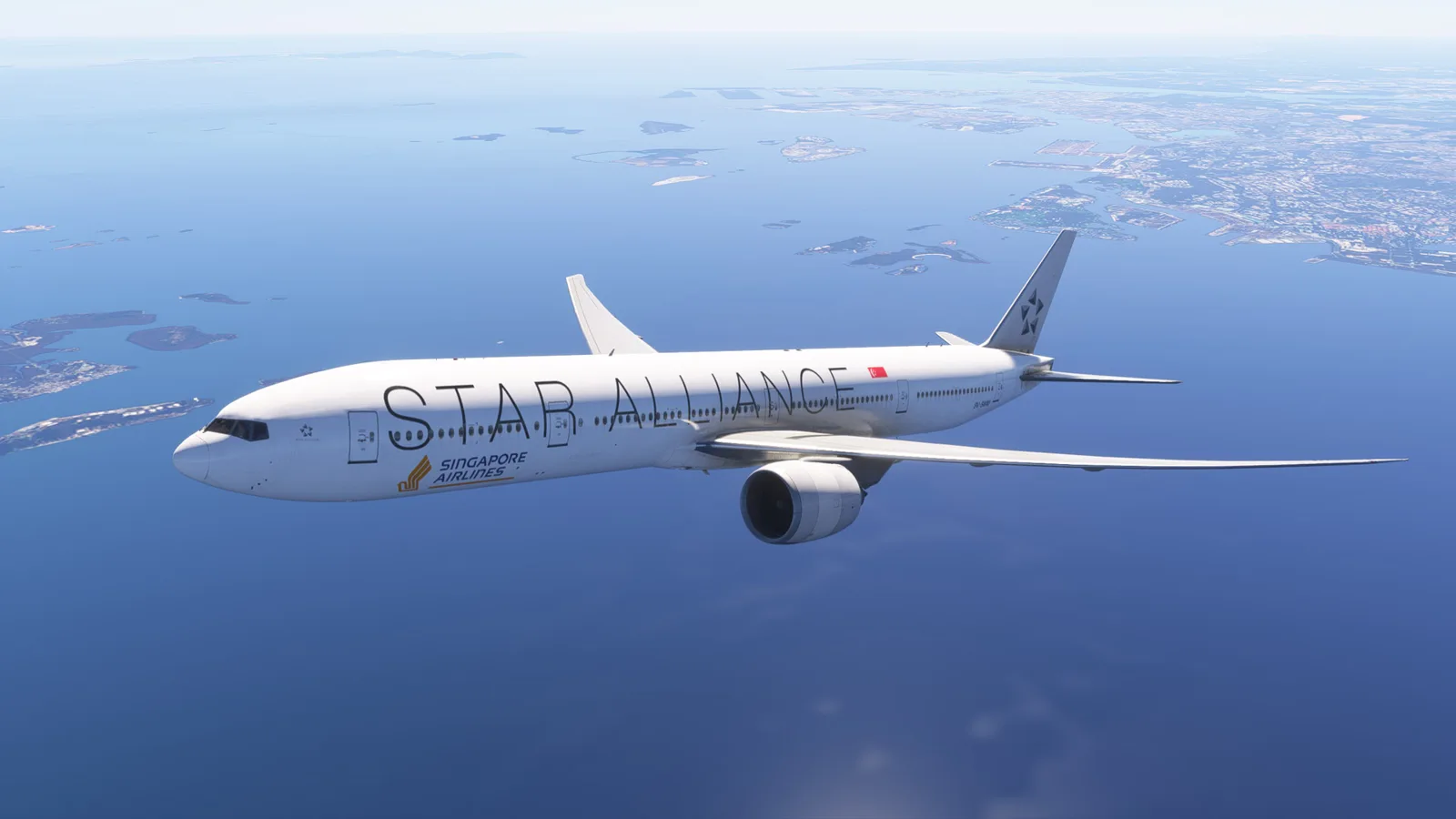 Boeing 777-300ER Singapore Airlines Star Alliance (9V-SWM) — Gallery 16