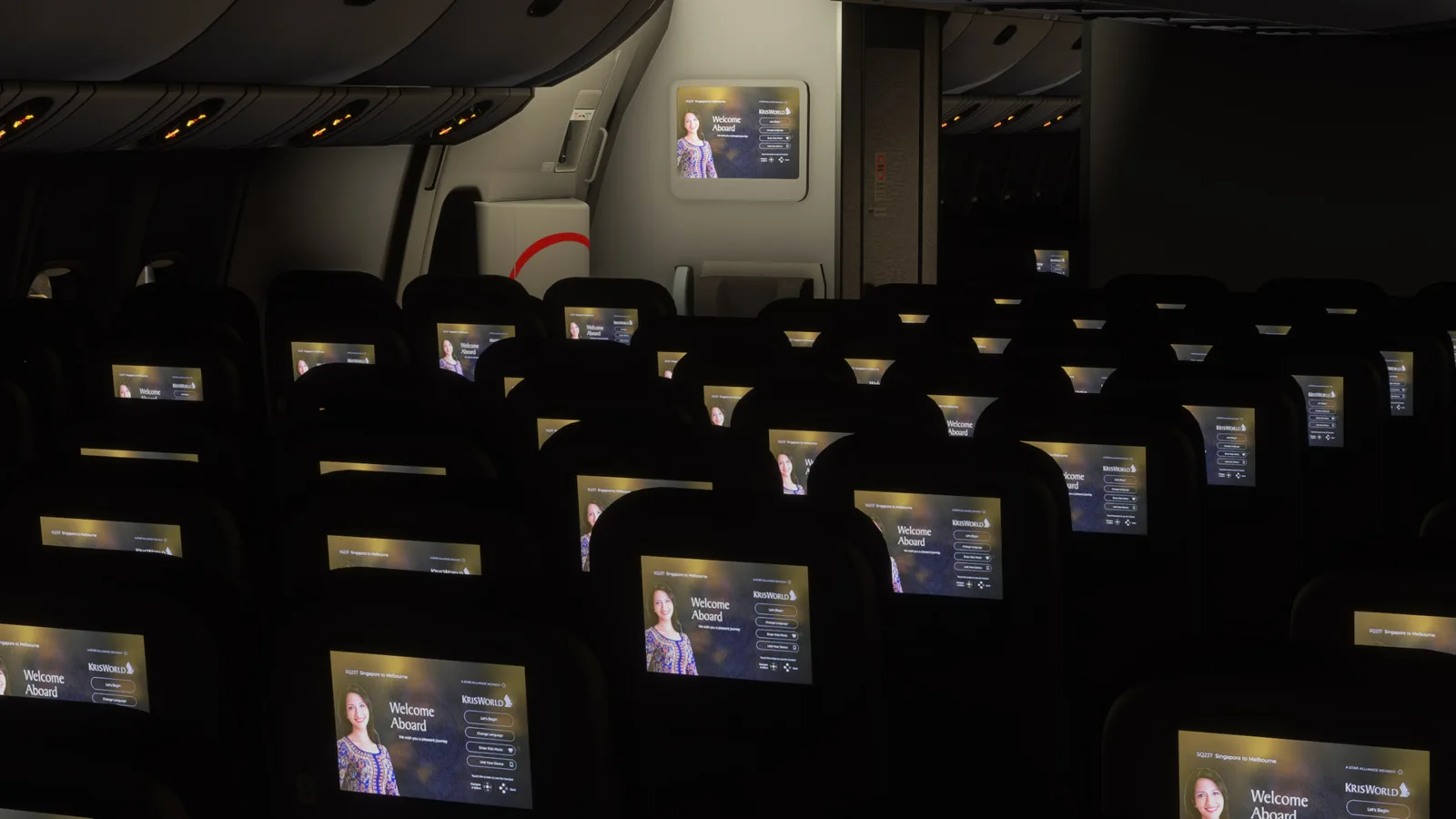 Boeing 777-300ER Singapore Airlines Star Alliance (9V-SWM) — Gallery 27