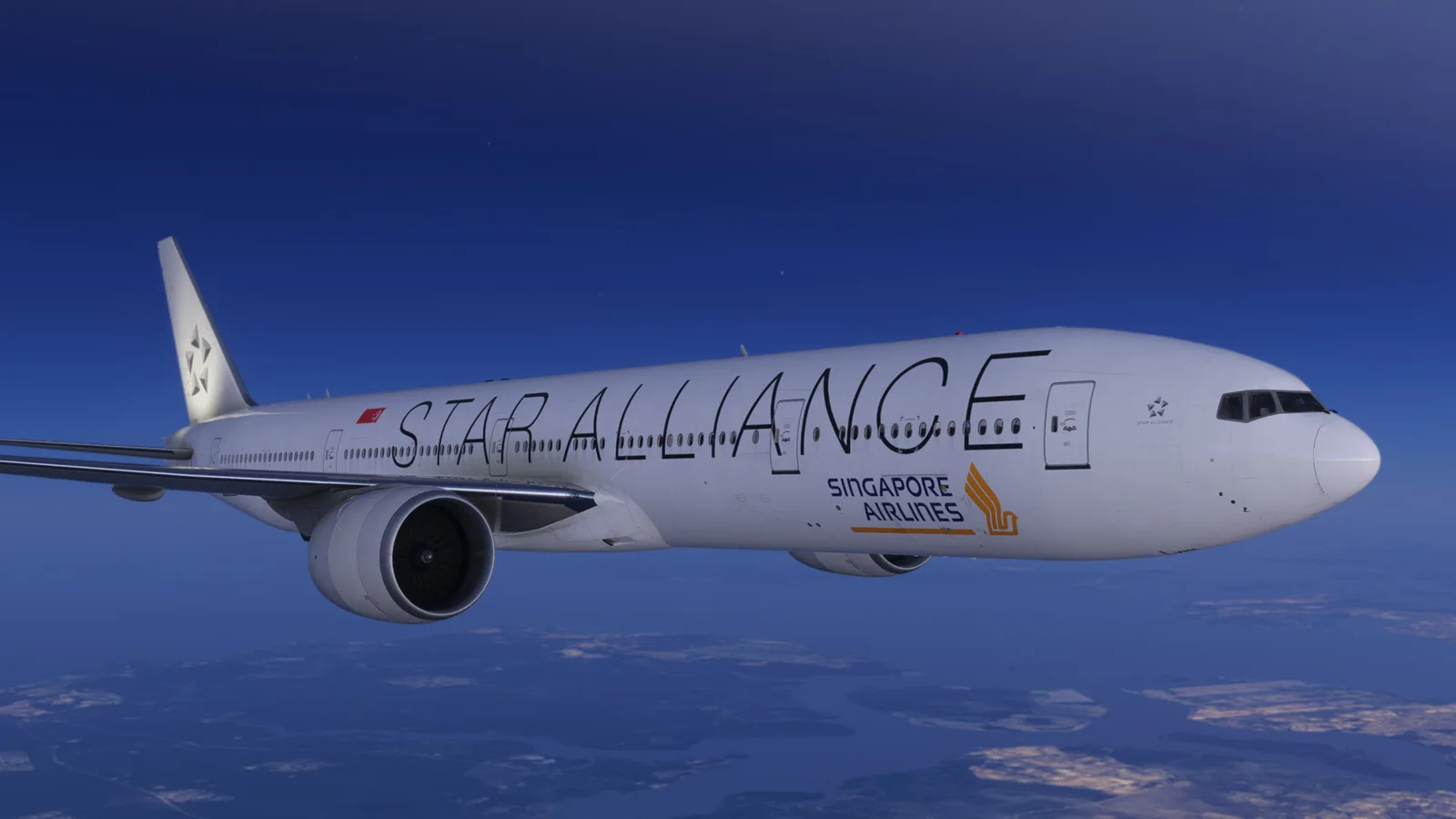 Boeing 777-300ER Singapore Airlines Star Alliance (9V-SWM) — Gallery 10