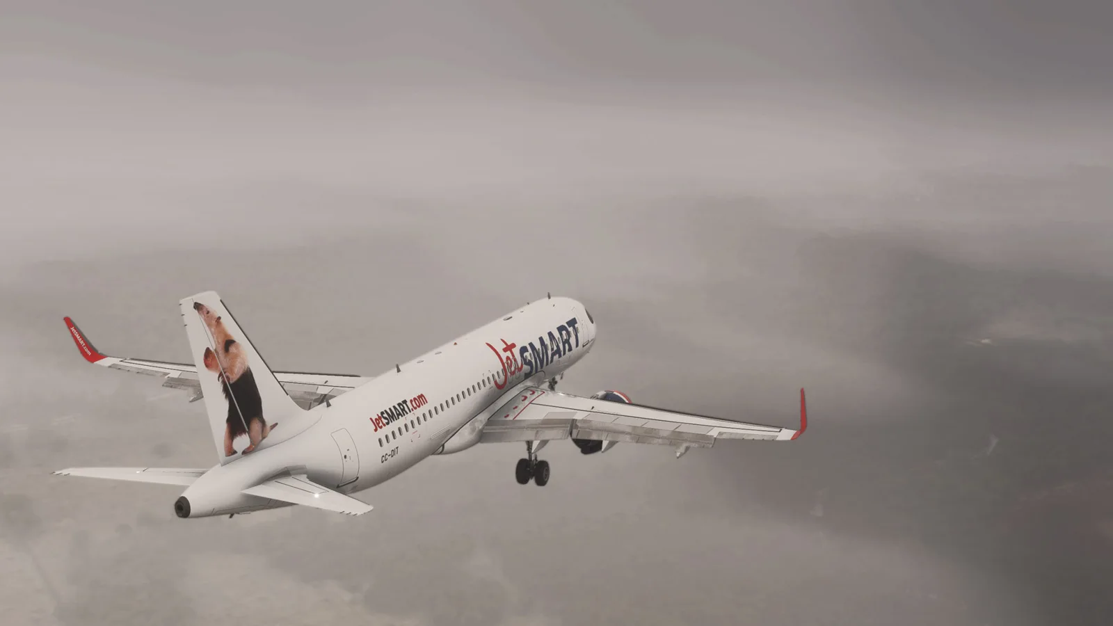 Airbus A320neo JetSMART Chile CC-DIT Oso Melero
