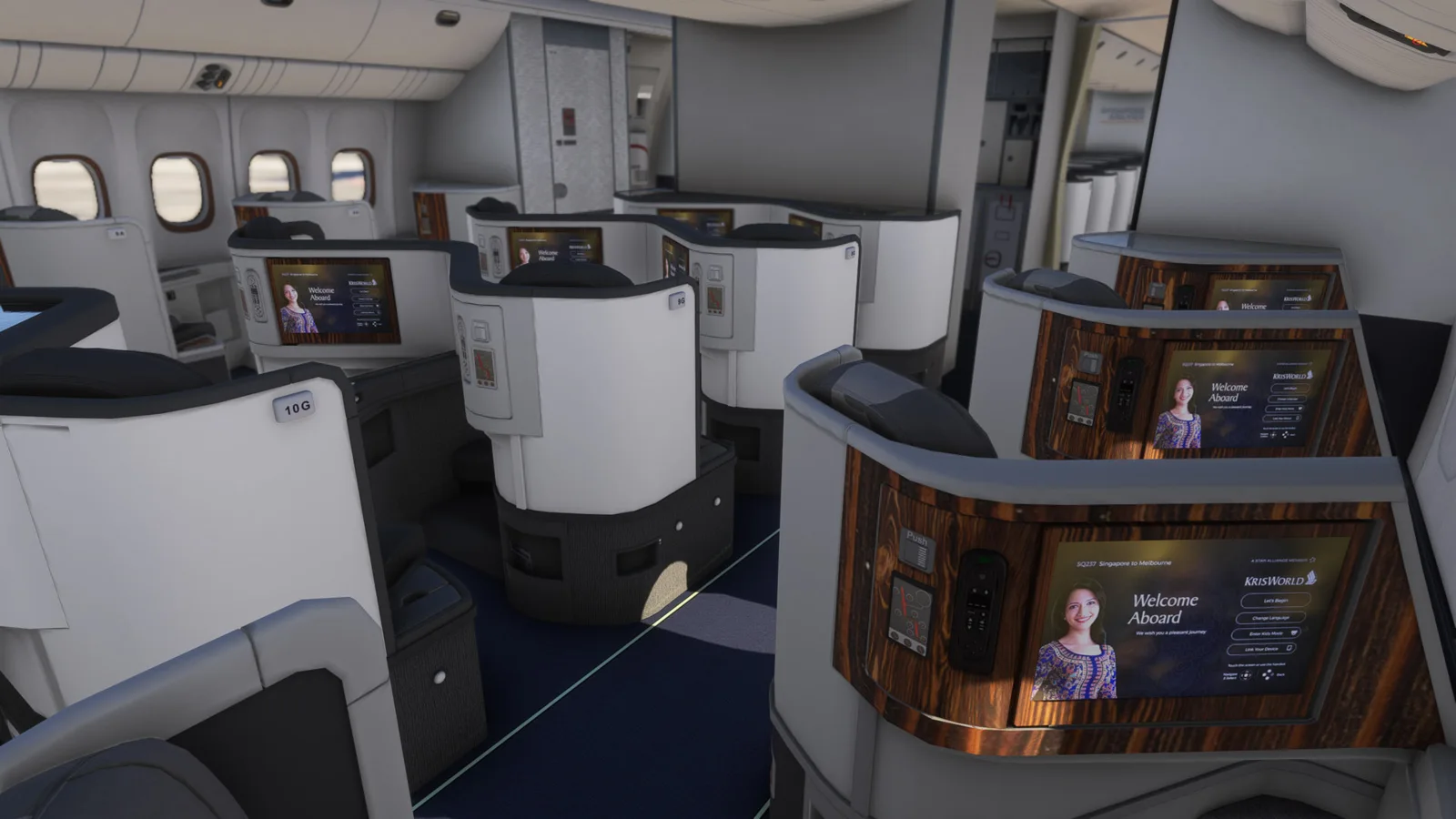 Boeing 777-300ER Singapore Airlines Star Alliance (9V-SWM) — Gallery 31