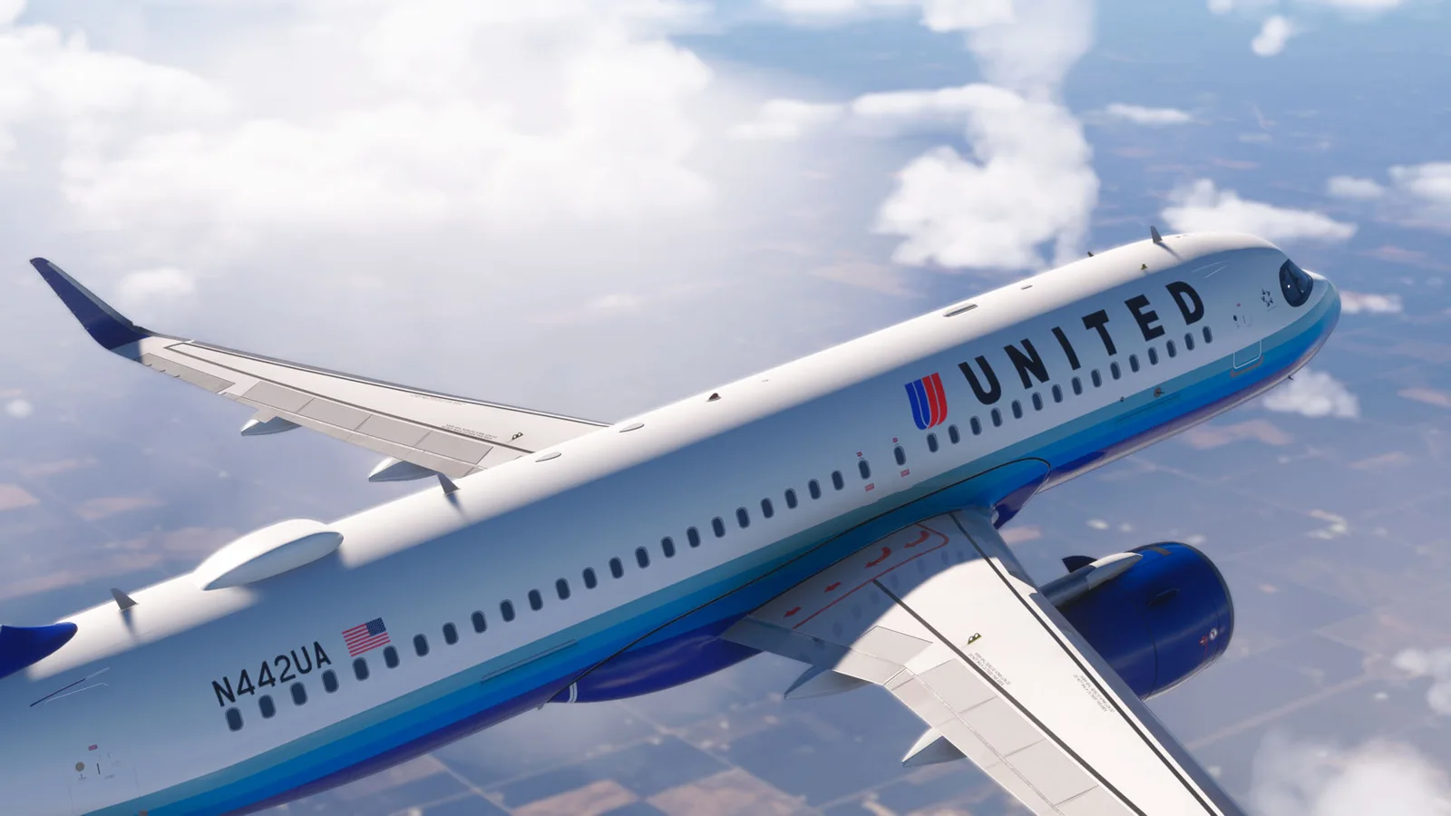 FlyByWire A320neo United Airlines "Blue Tulip"