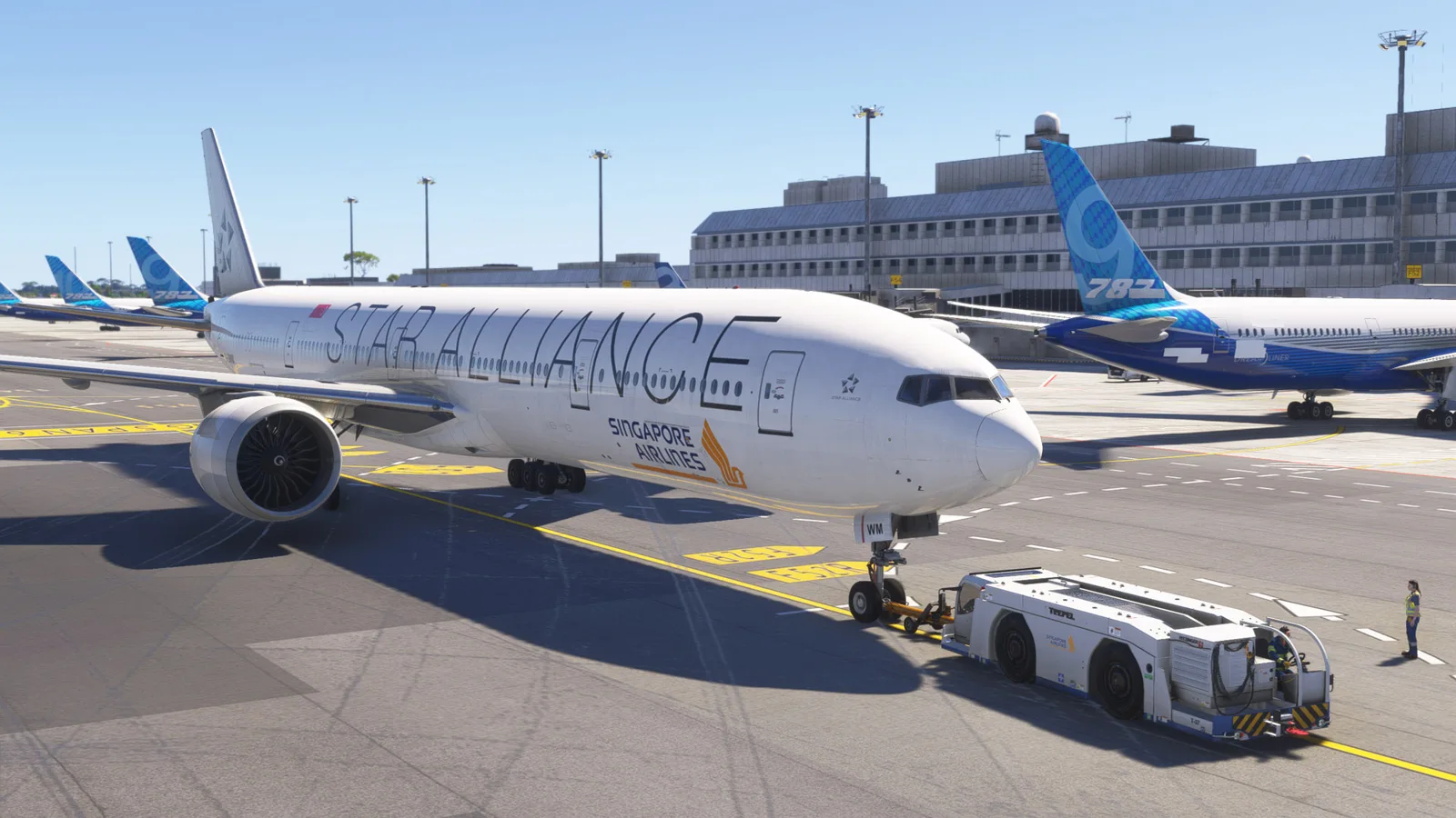 Boeing 777-300ER Singapore Airlines Star Alliance (9V-SWM) — Gallery 15